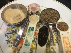 Ingredients for chaat masala