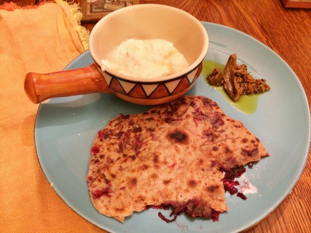 Beet paratha