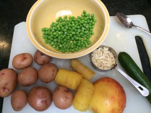 Ingredients for salad