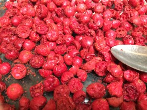 After a week, dehydrated