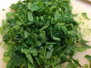 Minced mint