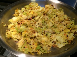 Cabbage cooked